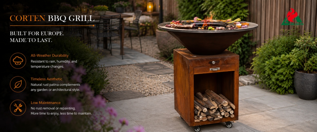 Corten Steel BBQ Grill Wholesale Price